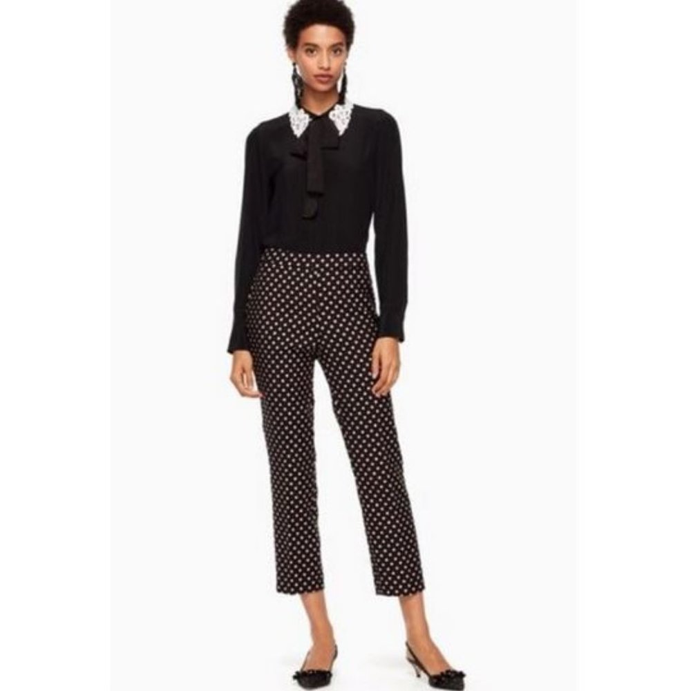 Kate Spade Diamond Cigarette Copped Pants Size 00